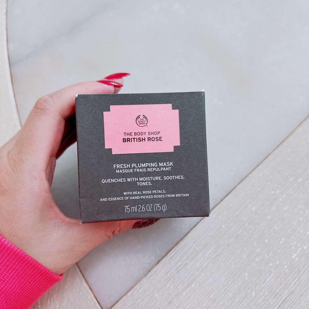 The body shop British Rose Fresh Plumping Mask/NWB